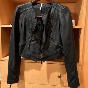 Free People Faux Leather Jacket